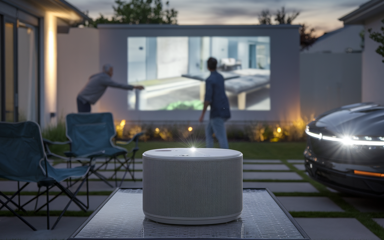 100 pouces, IA intégrée, projecteur Freestyle Plus portable, ce nouveau Samsung surprend les fans de cinéma en plein air