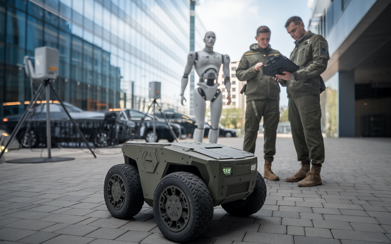 L&rsquo;Ukraine finance des robots humanoïdes de combat, mais les modèles à roues dominent encore le front