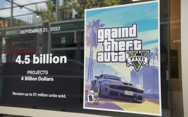 GTA VI viserait 4,5 milliards $ en semaine de lancement, Newzoo projette jusqu’à 51 millions d’unités